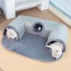 Cozy Cat Tunnel Bed 3-in-1 Play Mat Warm Nest With Non-Slip Bottom for Small To Medium Cats Dog Rabbits Home Pet Kennel Products