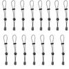 15 Pcs Adjustable Hiking Stick Holder Black Elastic Lanyard Durable Walking Pole Holder  Hiking