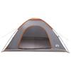 Camping Tent with Roof Gray and Orange 335 x 275 x 180 cm