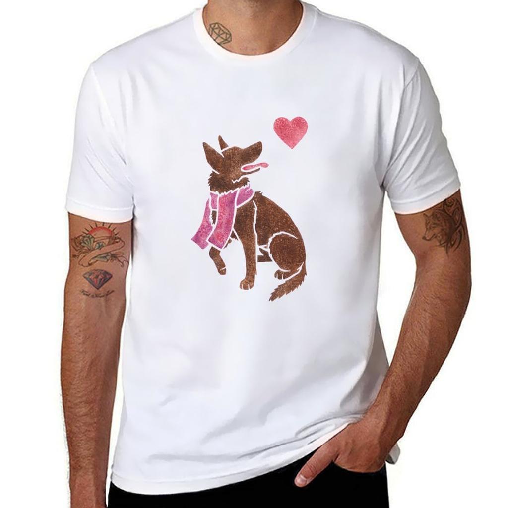 Watercolour Kelpie TShirt Athletic Fit Sports Short Sleeve Top
