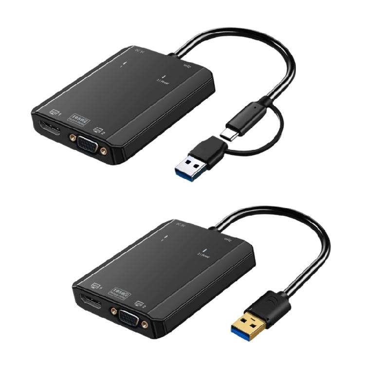 USB 3.0 на HDTV VGA Адаптер Конвертер Двойной Монитор 1080P Широкая Совместимость с Платформами