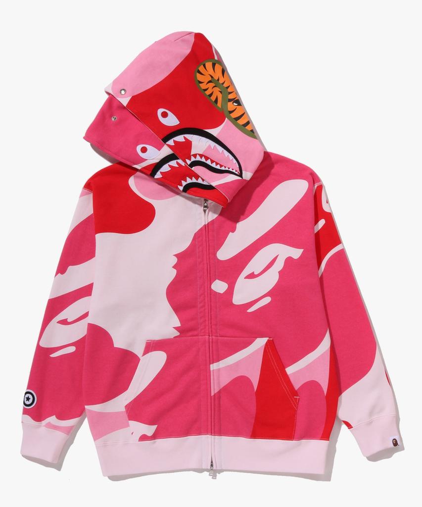 Худи на молнии Mega Abc Camo Double Shark Свободного кроя (M) розовый
