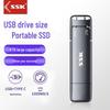 SSK Type-C ДвухИнтерфейсный USB 3.2 Портативный SSD Флеш-Накопитель
