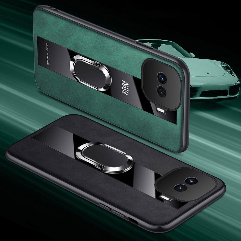 Чехол для Vivo iqoo 15R Сочетание замши + Гибридная жестко-гибкая оболочка Защита от царапин Чехол-подставка под разными углами для корпуса телефона VIVO IQOO 15R
