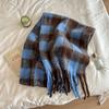 Осень и зима новый клетчатый шарф из искусственного кашемира Maillard женский зимний с высоким чувством универсальный платок утолщенный теплый шарф