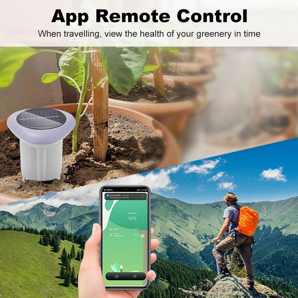 Solar Panel ZigBee Smart Sensor Soil Temperature Monitor Agricultural Monitoring