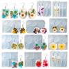DIY Pendant Mold 50PCS Ear Hooks Silicone Molds Earrings Necklace Crystal Epoxy Resin Jewelry Making