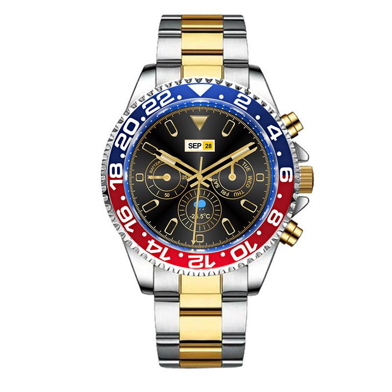 Роскошные умные часы AW12 из нержавеющей стали для женщин и мужчин, круглый экран с полным сенсорным управлением, фитнес, Bluetooth-звонки, смарт-часы