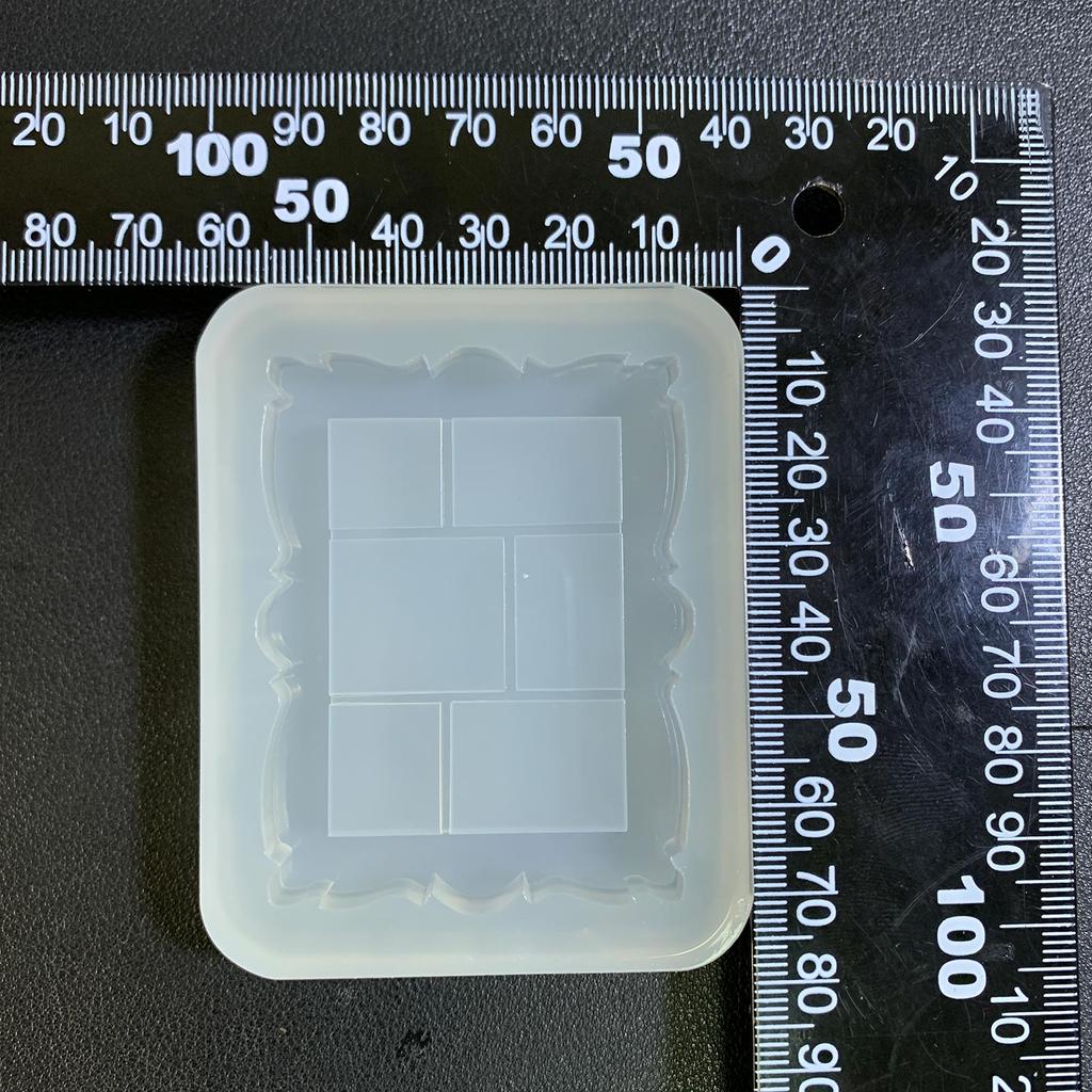 Silicone Mold for Crafting Custom Photo Frame Easy To Clean Frame Quicksand Mold Flexible Moulds for Craft Enthusiasts