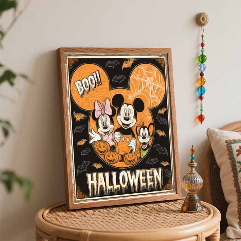 Disney Микки Маус Тыква Хэллоуин Масляная живопись по номерам Набор для рисования Арт-набор Ручная роспись Декор для дома Подарок