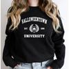 Толстовка с круглым вырезом Halloweentown University, толстовка с капюшоном на Хэллоуин, толстовки с капюшоном Pumpkin, женская осенняя толстовка с графическим принтом, повседневные топы-пуловеры