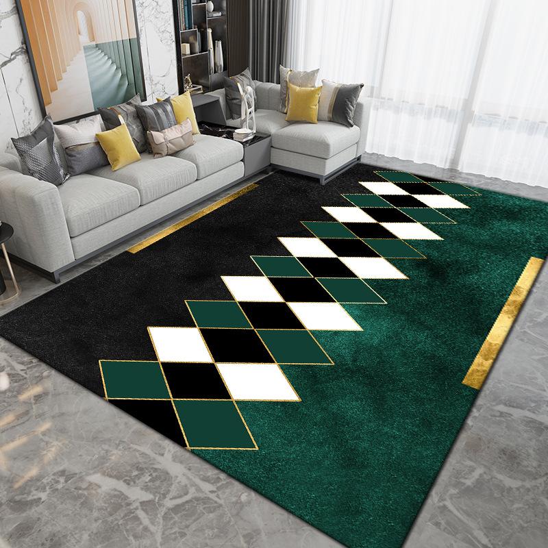 Nordic Carpet Гостиная Светлая Роскошная Коврики для Журнального Столика Спальня Большая Площадь Коврик Кухня Нескользящие Ковры