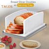 Adjustable Bread Slicer with Crumb Tray Adjustable Widths Foldable Design Bread Cutting Tool for Homemade Loaf Sourdough Sandwiches
