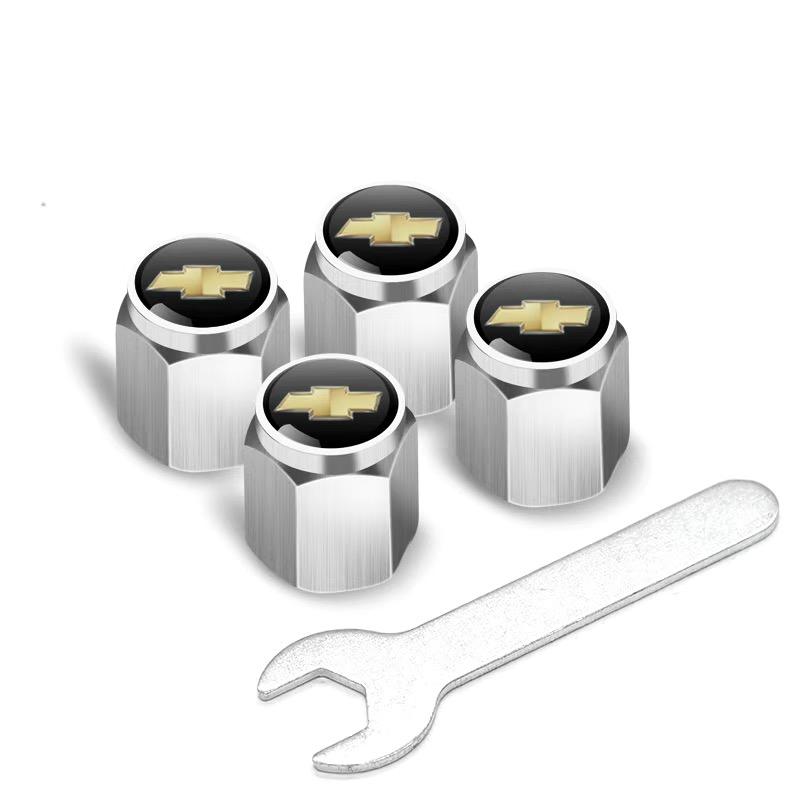 AABHE1 Dust-proof Car Wheel Tire Valve Caps Covers Decoration For Chevrolet Corvette Aveo Cruze Malibu Spark Lova Orlando Captiva Trax