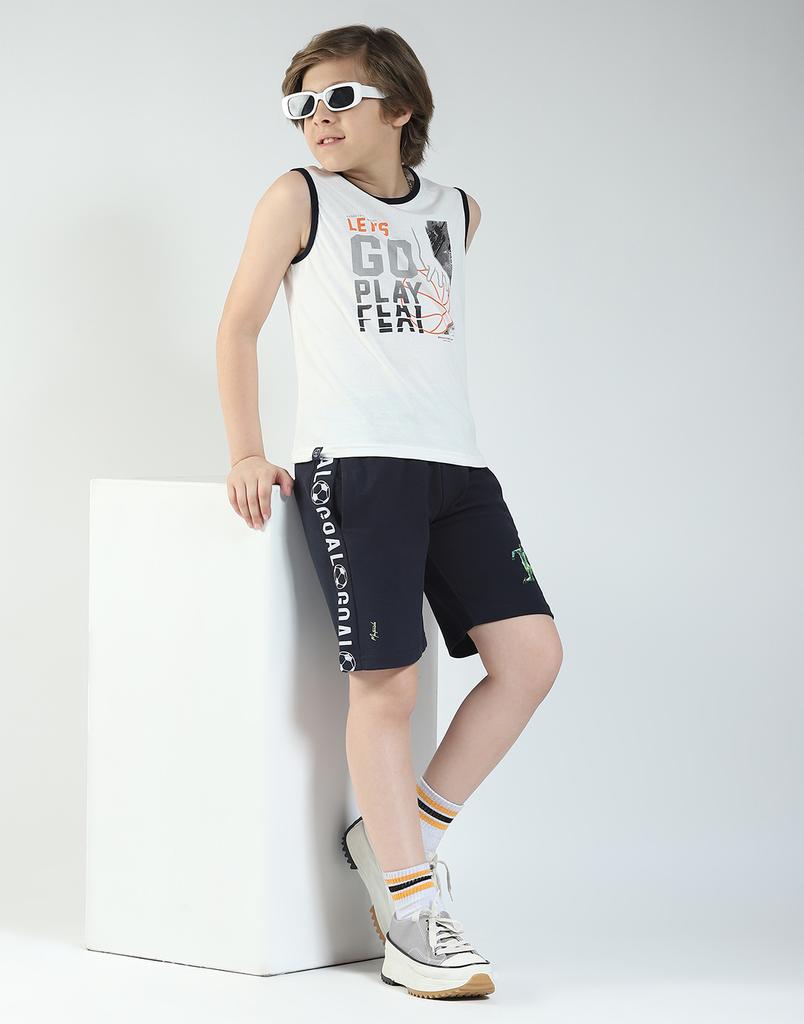 MONTE CARLO Бермуды для мальчиков с принтом, стандартной посадки