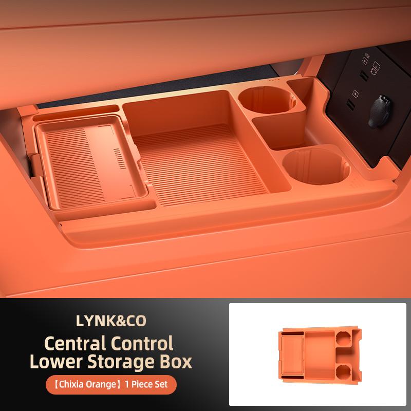 Suitable for Lynk & Co 900 Center Control Storage Box Armrest Box Lower Storage Box Car Interior Decoration Supplies Accessories
