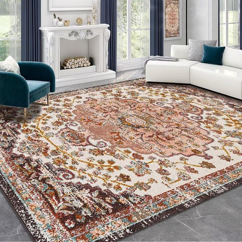 Зимний ковер для гостиной, персидский ковер в стиле ретро, ​​домашний журнальный столик, диван, полный ковер, большой коврик для ковра