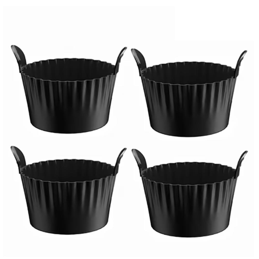 4 шт. Силиконовые формочки для яиц пашот для аэрофритюрницы с антипригарным покрытием, формочки для кексов, тарталетки с заварным кремом