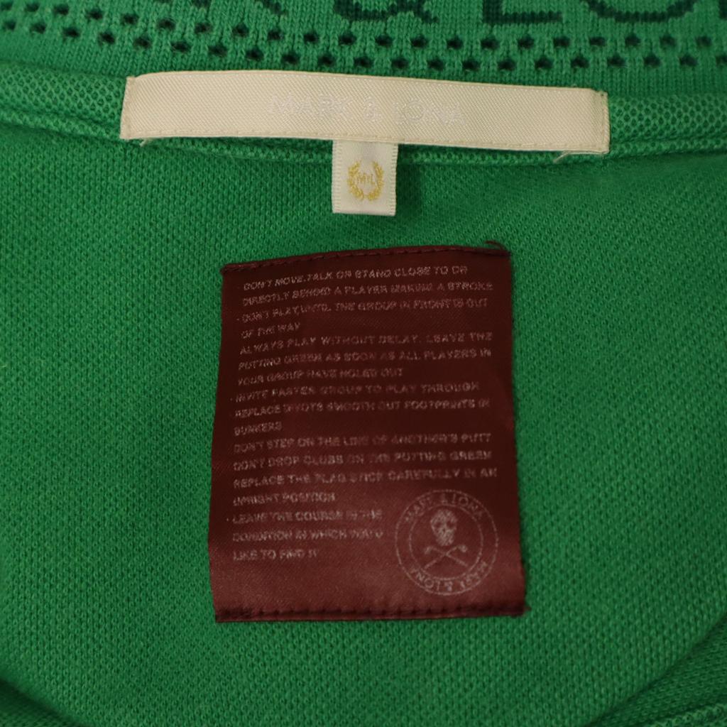 MARK&LONA made in Japan Short sleeve Polo shirt XL green Fawn Men's Used