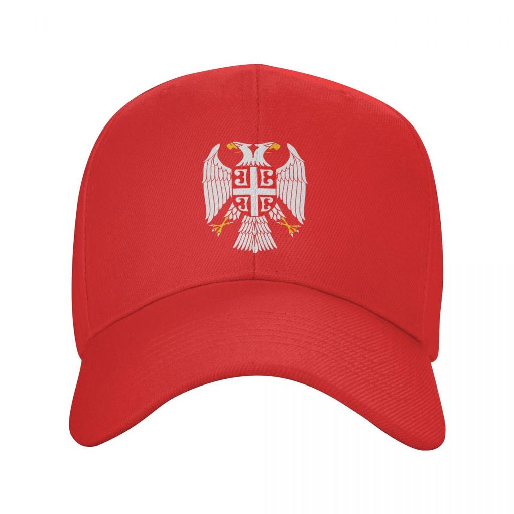 Personalized Serbian Eagle Coat Of Arms Baseball Cap Women Unisex Breathable Serbian Flag Dad Hat Outdoor Snapback Caps