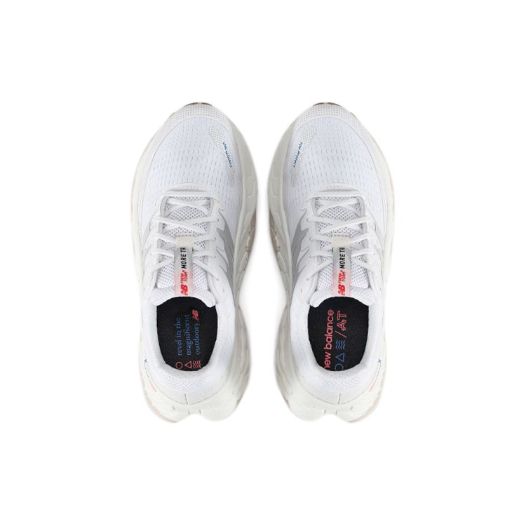 New Balance Nb Fresh Foam X More Trail V3 Амортизация Удобные Универсальные Сетчатые Низкие Кроссовки для Марафона Унисекс Белые MTMORNWT-D