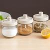 Seasoning Tools, Spice Jar Combination, Spoon Lid Integrated, Glass, Kitchen Supplies, Salt Shaker, Oil Bottle, Seasoning Jar