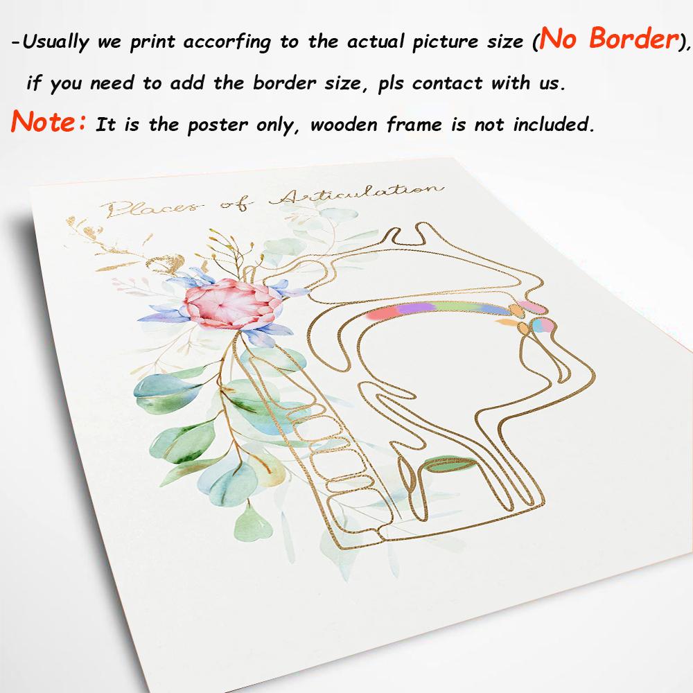 Speech Language Therapy Pathologist Wall Art Canvas Painting SLP Graduation Speech Therapist Poster Print Picture Doctor Office