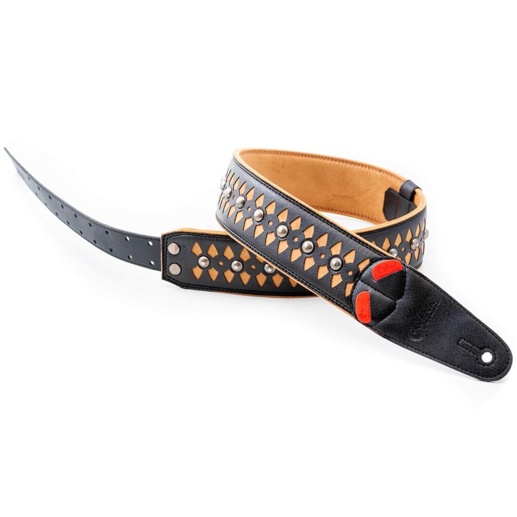 Straps 6cm Armour Beige RightOn! Guitar/Bass Strap, Wide, 100-150cm,