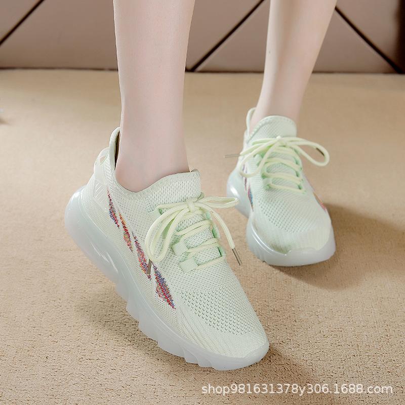 Women's Shoes Jelly Soft Sole Casual Women's Shoes Versatile Sports Women's Breathable Sports Shoes Sneakers