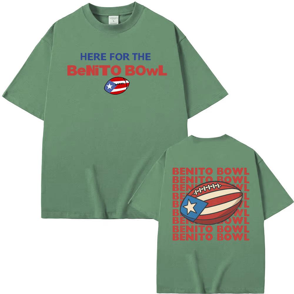 Benito Bowl Super Bowl LX Halftime Show T Shirt Bad Bunny Super Bowl Style 2026 Tour T-shirt Men Women Oversized Hot Sale Tshirt