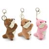 Плюшевые выдры, подвеска, брелок, аксессуар, удобный брелок для сумки, стильный брелок с животным, украшение для женщин, девочек