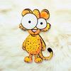 Cute Cartoon Brooches For Women Acrylic Zebra Lion Monkey Elephant Animal Brooch Pins Clothes Backpack Hat Badge Kids Gifts