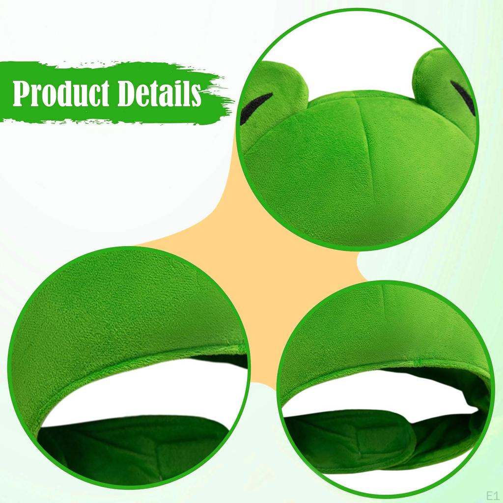 Шапка-лягушка Уютная Милая Смешная Теплая Новинка Повязка на голову с животным для женщин Унисекс Мужчин