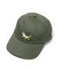 [go slow caravan] 342902 Твиловая вышитая бейсболка Мохово-зеленый Свободный размер