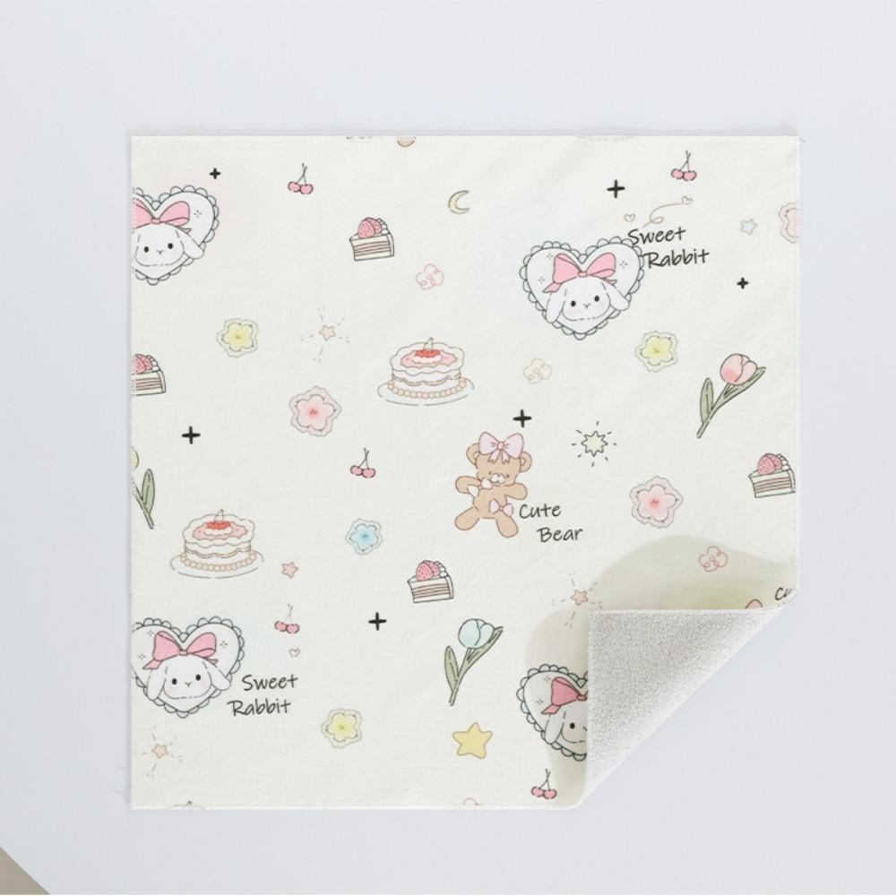Reusable New Hundred Sticker Cloth Silent Square Protection Bag Camera Lens Organizer Cute Self-adhesive Laptop Bag