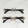 Neutral Fashion New Rimless Presbyopic Glasses Advanced Sense of Metal Eyeglass Frames HD Anti-blue Light Reading Glasses