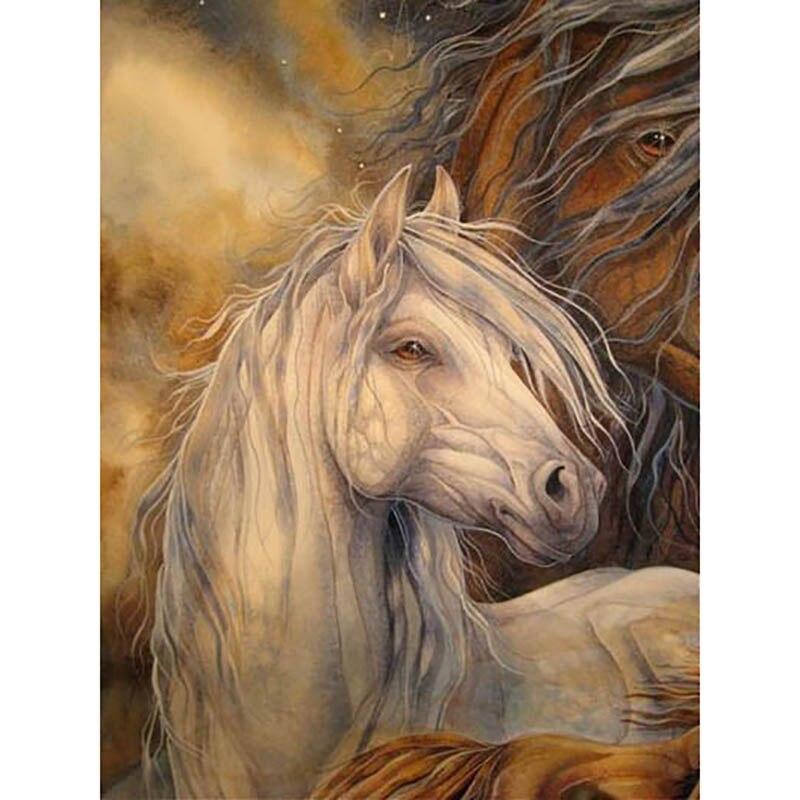 DIY 5D алмазная живопись животные вышивка крестиком лошадь Алмазная вышивка полный круглый/дрель смола горный хрусталь мозаика домашний декор