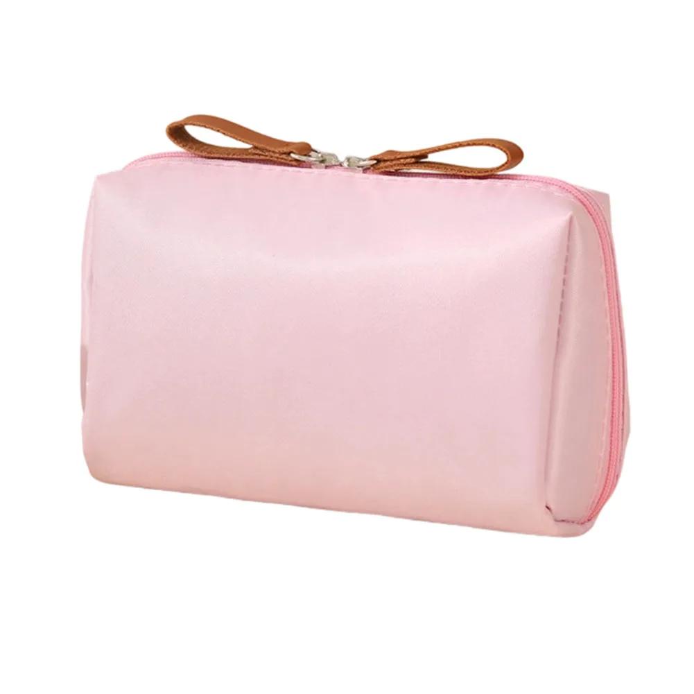 Зеленая Розовая Синяя Черная Коричневая Дорожная Косметичка Стильная Дорожная Сумка для Макияжа Органайзер для Макияжа Компактный Пенал для Туалетных Принадлежностей