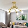 Люстра Sputnik Light Fixture Подвесной светильник Регулируемая высота Золото Черный Подвесной светильник для гостиной спальни фермерского дома
