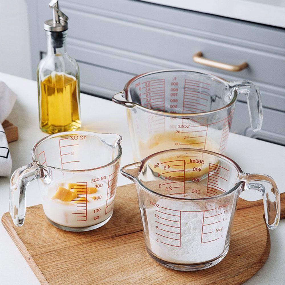 Glass Liquid Measuring Cups Oven Safe Milk Cup Measuring Cups with Scale  Kitchen Baking Tools