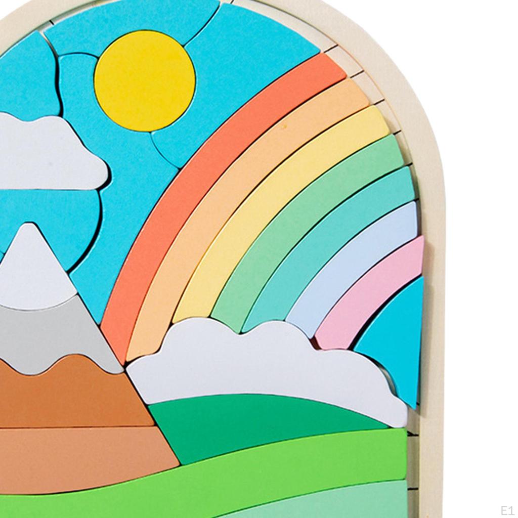 Обучающий набор деревянных головоломок для детей