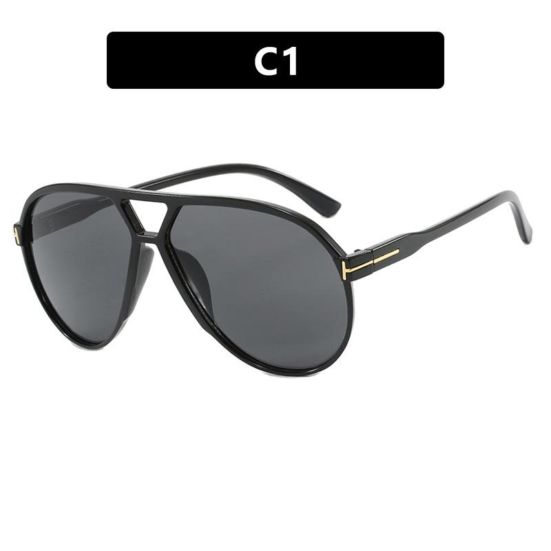 New Brand Designer Women Sunglasses Retro Sun Glasses Pilot Eyewear Outdoor Men Sun Glasses Letter Large Frame Mirror Uv400