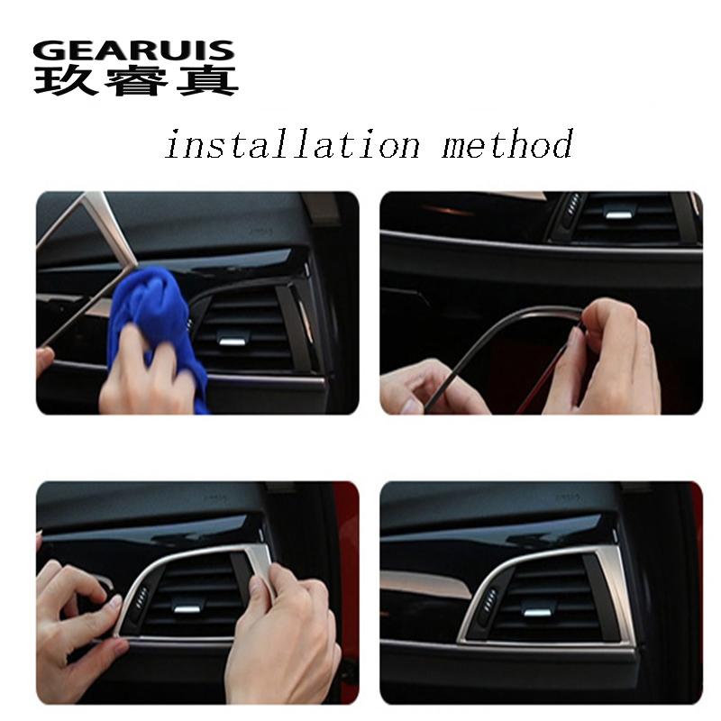 Для бренда BMW 1 серии 116i 118i f20 f21, Стайлинг автомобиля, накладка на розетку переменного тока, декоративная рамка для выхода воздуха, наклейки, чехлы