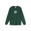 Stussy X Printed Round Neck Long Sleeve T-Shirt Unisex Tops Green DD3345-341