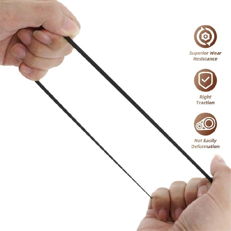 10 шт. Пассик для проигрывателя виниловых пластинок Замена пассика Резиновый плоский приводной ремень Ремонт пассика проигрывателя 190-471 мм