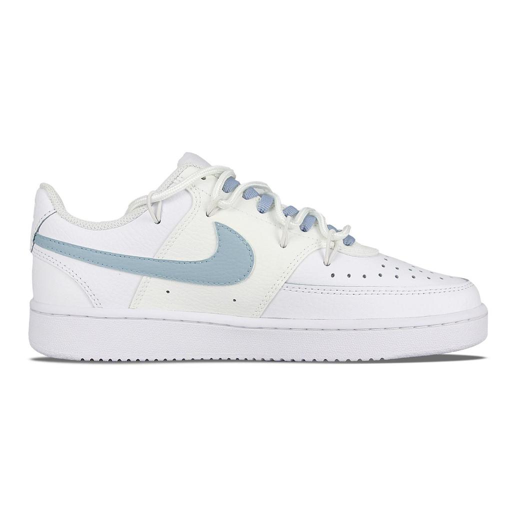 Nike Court Vision 1 Biu Синтетическая кожа, Кожа Мальтийская Нескользящая Легкая Нескользящая Легкая Низкий верх CD5434-100(Team58-biu)