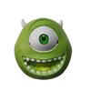 Cartoon green one-eyed monster latex mask Halloween cos Headgear for performance costumes