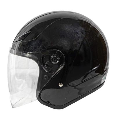MOTO BASE SG/PSC Стандартный открытый мотоциклетный шлем-jet / MBHL-SJ01 (Жемчужно-черный/XL (Менее 61-62 см))