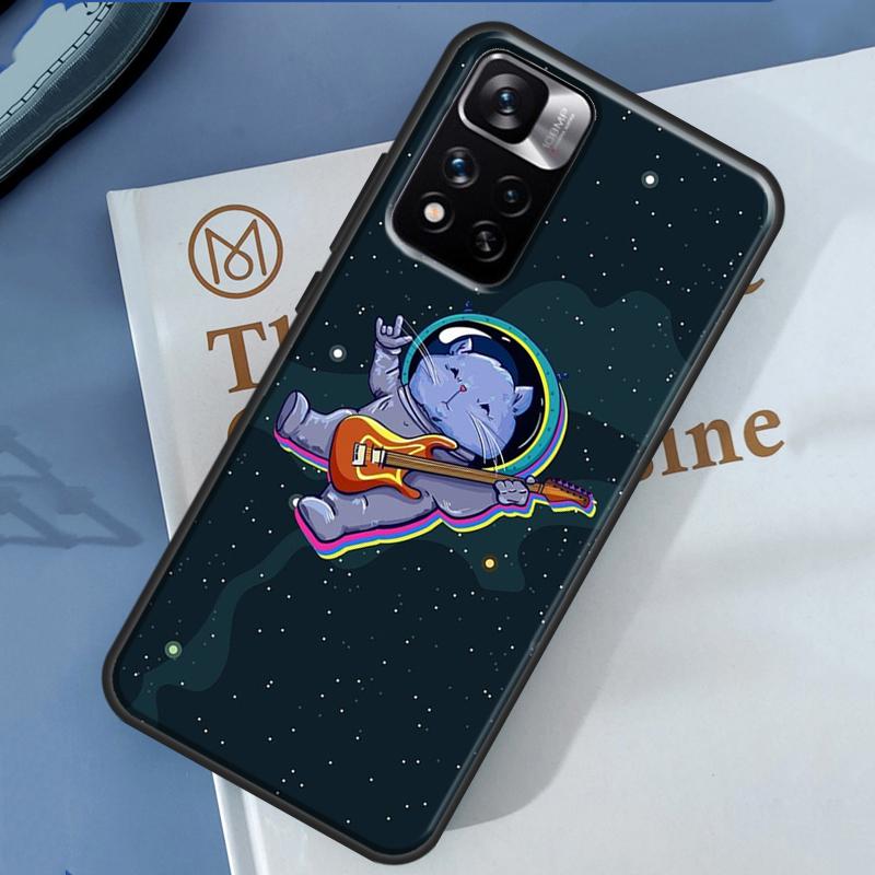 Чехол с котами в космосе для Xiaomi Redmi Note 14 13 Pro 12 11 9 10 9S 10S 11S 12S Redmi 13C 10C 12C 14C