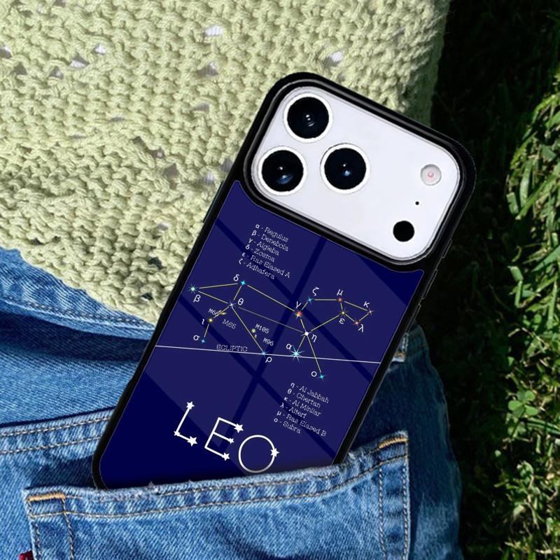 Summer Leo Constellation Landscape Phone Case For iPhone 17 AIR 16 Pro Max 15 14 Pro 11 12 13 Shockproof Silicone Cover
